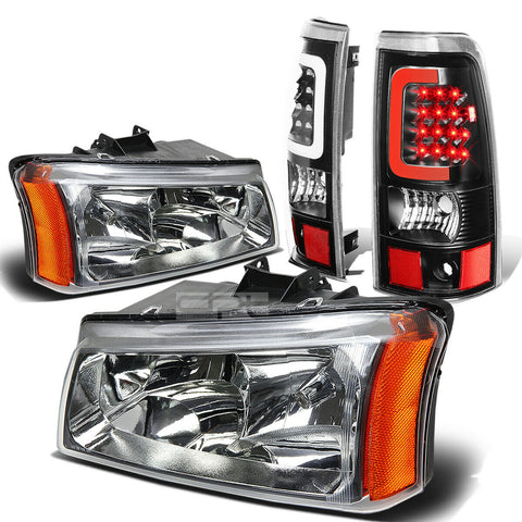 03-07 SILVERADO CHROME CRYSTAL HEADLIGHT+CORN