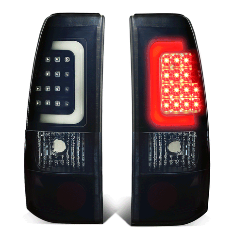 1999-2003 Silverado Sierra 1500 2500 LED C-Tube Tail Brake Light Lamp Tinted