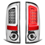 2002-2006 Dodge Ram 1500 2500 3500 LED C-Tube Tail Brake Light Lamps Chrome