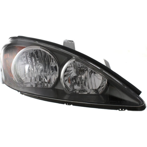 Headlight For 2002 2003 2004 Toyota Camry Right Black Housing With Bulb