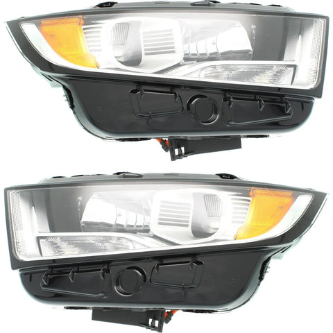 HID Headlight For 2015-2018 Ford Edge Titanium Pair LH and RH