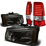 03-07 SILVERADO SMOKE CRYSTAL HEADLIGHT+CHRO