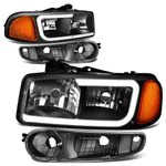 00-06 GMC Yukon XL Sierra Denali LED DRL Headlight+Bump