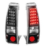 1999-2003 Silverado Sierra 1500 2500 Full LED Tail Brake Light Lamps Black