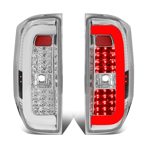 2014-2018 Toyota Tundra 3D LED Tube Bar Tail Brake Light Reverse Lamp Chrome