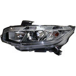 Headlight For 2016-2020 Honda Civic Driver Side CAPA Halogen