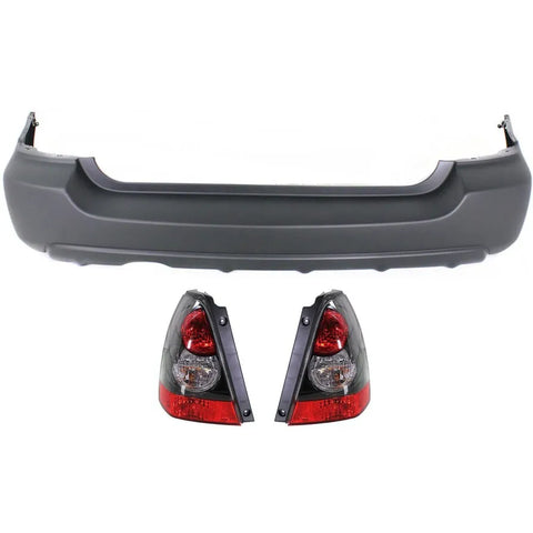 Bumper Kit For 2008 Subaru Forester Sport Model Rear Wagon 3Pc