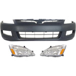 Headlight Kit For 2003-2005 Honda Accord Driver and Passenger Side Halogen