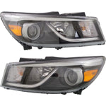 Headlight Set For 2015-2018 Kia Sedona EX L LX Models Left and Right With Bulb