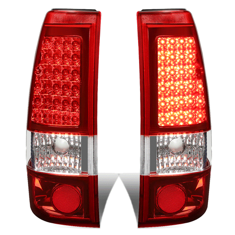 1999-2003 Silverado Sierra 1500 2500 3500 Full LED Tail Brake Light Lamp Red