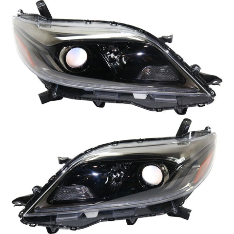 CAPA Headlight For 2015-2019 Toyota Sienna Driver and Passenger Side