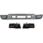 Bumper Cover Kit For 2004-2012 Colorado Front 3pc