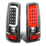 2000-2006 Suburban Yukon XL 1500 2500 LED C-Tube Tail Brake Light Lamp Black