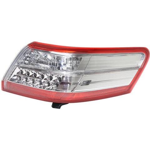 Halogen Tail Light For 2010-2011 Toyota Camry Japan Built Right Outer Clear/Red