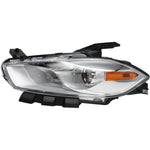 Headlight For 2013 2014 2015 Dodge Dart Left Chrome Housing With Bulb