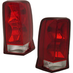 Tail Light Set For 2002-2006 Cadillac Escalade Left and Right Red Lens Halogen