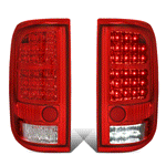 2004-2008 d F150 Lobo Pair Full LED Tail Brake Light Reverse Lamps Red