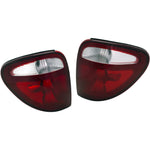 Halogen Tail Light Set For 2001-2003 Dodge Grand Caravan Clear & Red Lens 2Pcs