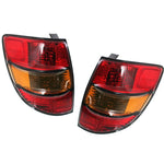 Halogen Tail Light Set For 2003-2008 Pontiac Vibe Wagon Amber/Red w/ Bulbs 2Pcs