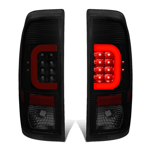 2008-2016 d F250 F350 Super Duty Red LED C-Bar Tail Brake Light Lamp Kit