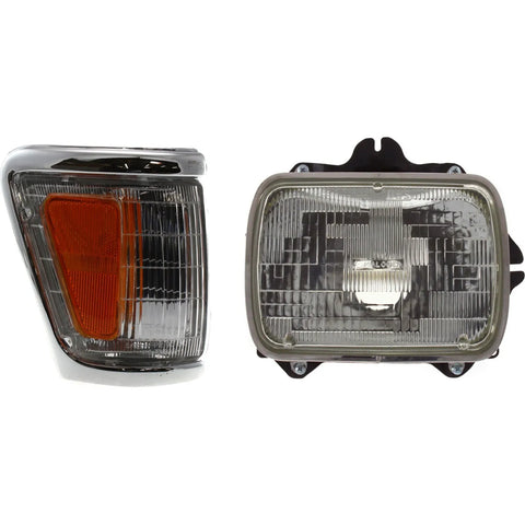 Headlight Kit For 1992-1995 Toyota Pickup Right 4WD 2pc