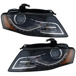 Headlight Set For 2010-2012 Audi A4 S4 Driver and Passenger Side HID/Xenon