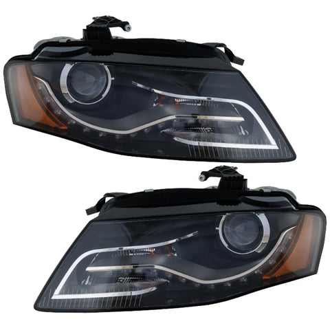 Headlight Set For 2010-2012 Audi A4 S4 Driver and Passenger Side HID/Xenon