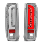 1990-1997 d F150 F250 Bronco Styleside Pair LED Bar Tail Brake Light Lamp