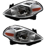 Headlight Set For 2007-2012 Nissan Versa Left and Right With Bulb CAPA 2Pc