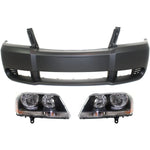 Bumper Cover Kit For 2008-2010 Dodge Avenger Front Sedan