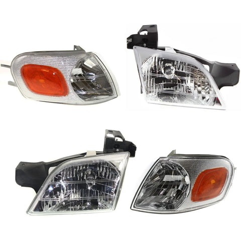 Headlight Corner Light Kit For 1997-2005 Chevy Venture 1999-05 Montana With Bulb