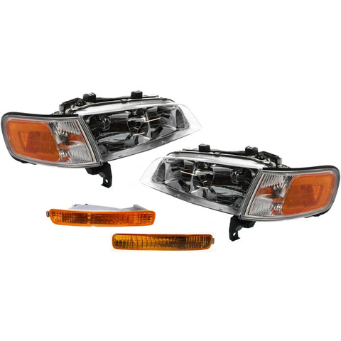 Headlight Kit For 1996-1997 Honda Accord Driver and Passenger Side Clear Lens