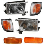 Headlight Kit For 1996-1997 Toyota 4Runner Left and Right 6pc