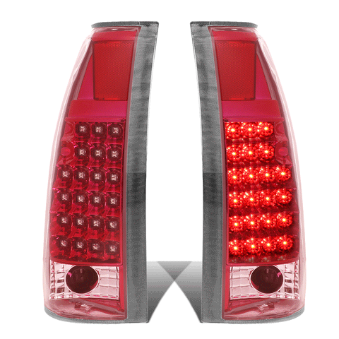 1992-1999 Chevy C/K Pickup Suburban LED Tail Light Brake Reverse Lamp Red