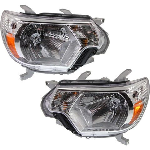 Headlight Set For 2012-2015 Toyota Tacoma Left and Right With Bulb 2Pc