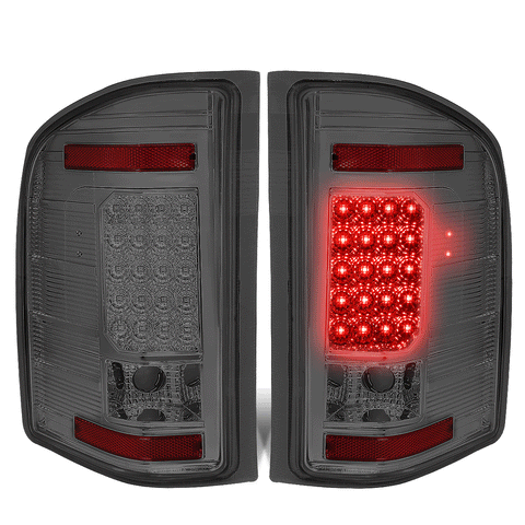 2007-2014 Chevy Silverado 1500 2500 LED Tail Brake Light Lamp Set Smoked