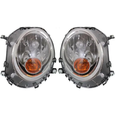 Headlight Set For 2007-2015 Mini Cooper Driver and Passenger Side