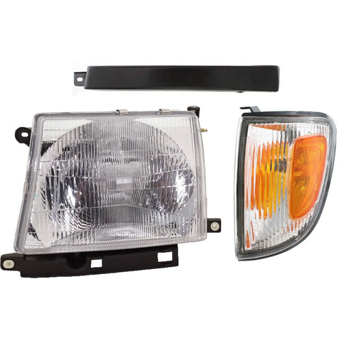 Headlight For 97-2000 Toyota Tacoma Front Left RWD (2WD) 3Pc