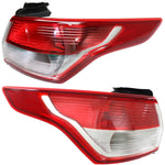 Tail Light For 2013-2016 Ford Escape Set of 2 Driver Passenger Side Outer CAPA