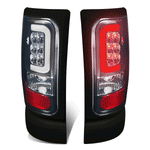 1994-2002 Dodge Ram 1500 2500 3500 LED C-Tube Tail Brake Light Lamps Smoked