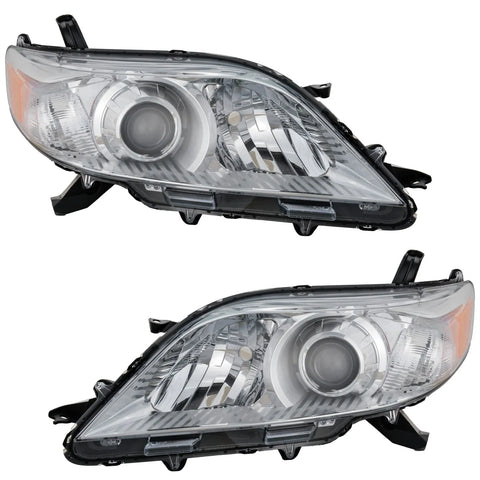 Headlight Set For 2011-2014 Toyota Sienna Driver and Passenger Side HID/Xenon