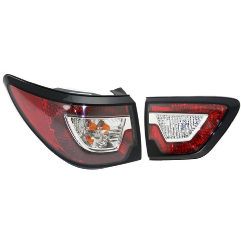 Tail Light For 2013-2017 Chevrolet Traverse Driver Side Inner and Outer