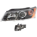 Headlight Kit For 2006-2008 Hyundai Sonata Left 4-Door Sedan 2Pc