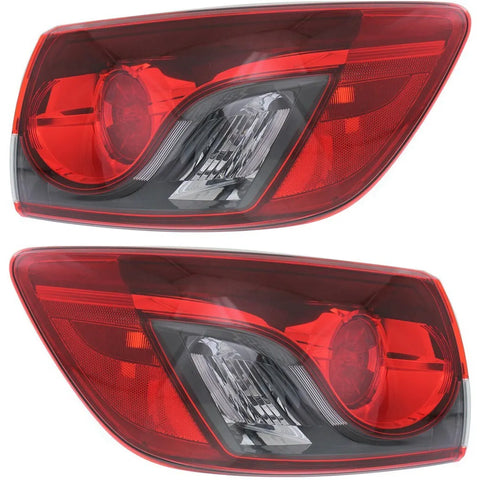 New Set of 2 Tail Lights Lamps Driver and Passenger Side Outer LH RH CX-9 Pair