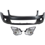 Bumper Cover Headlight For 2006-2009 Ford Fusion Front Kit