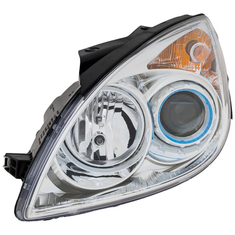 Headlight For 2009 2010 2011 2012 Hyundai Elantra Left Black Housing With Bulb