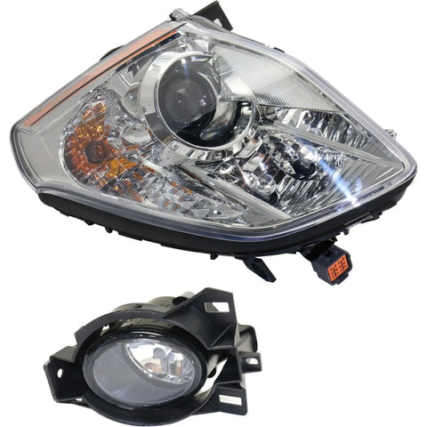 Headlight Kit For 2007 Nissan Maxima Driver Side Clear Lens Halogen