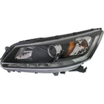 Headlight For 2013 2014 2015 Honda Accord EX-L Touring 6Cyl Sedan Left With Bulb