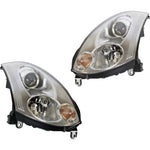 Headlight Set For 2006-2007 Infiniti G35 Coupe Left and Right HID With Bulb 2Pc