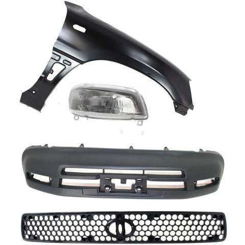 Bumper Cover Kit For 96-97 Toyota RAV4 Front 4pc